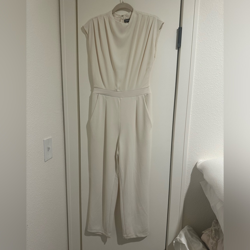 Express Ivory Jumpsuit